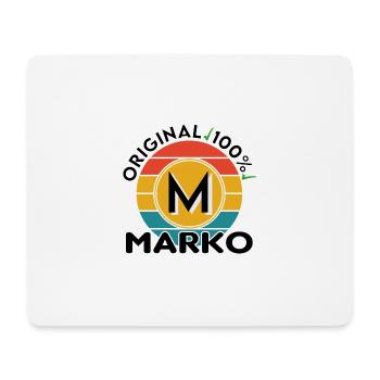 Marko - Mousepad (Querformat) - Weiß - Vorne
