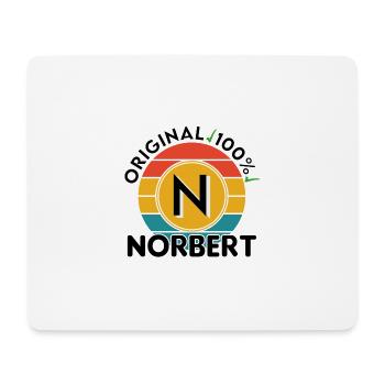 Norbert - Mousepad (Querformat) - Weiß - Vorne