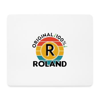 Roland - Mousepad (Querformat) - Weiß - Vorne
