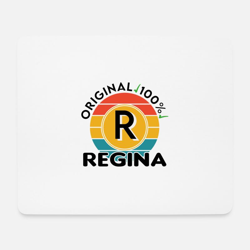Regina - Mousepad (Querformat) - Weiß