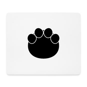 Empreinte d’éléphant - Tapis de souris (format paysage) - blanc - Devant