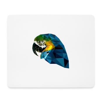Papagei - Mousepad (Querformat) - Weiß - Vorne