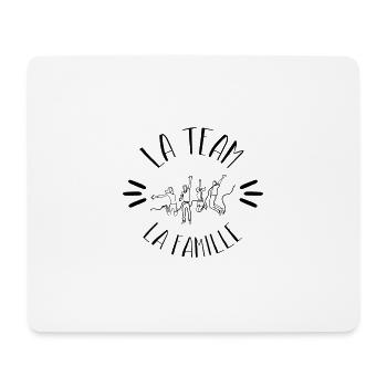 La Team - La Famille - Tapis de souris (format paysage) - blanc - Devant