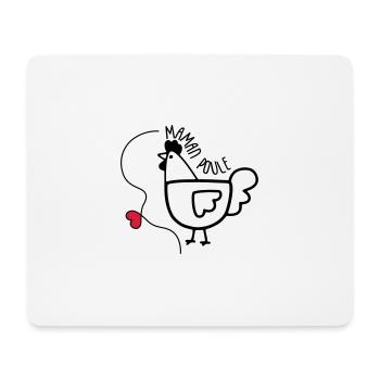 Maman Poule - Fête des Mères - Tapis de souris (format paysage) - blanc - Devant