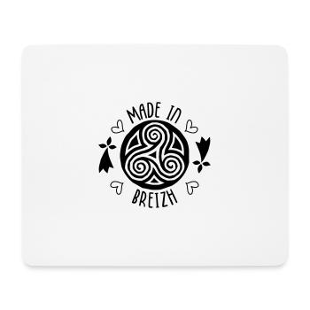 Made in Breizh - Bretagne - Tapis de souris (format paysage) - blanc - Devant