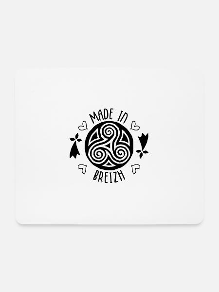 Made in Breizh - Bretagne - Mousepad (Querformat) - Weiß