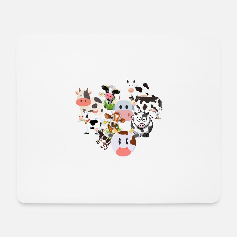 Cows - Mouse Pad (horizontal) - white