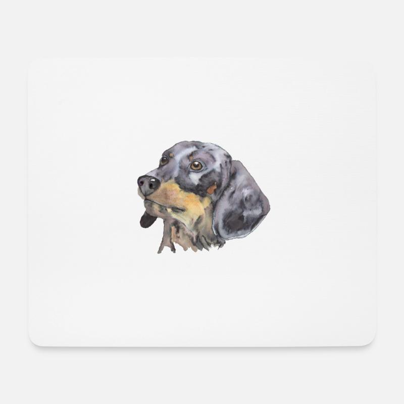 dachshund - Mouse Pad (horizontal) - white