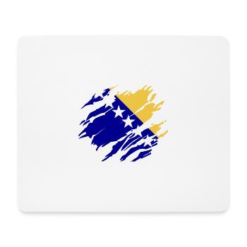 Flag Bosnia Bosnian - Mouse Pad (horizontal) - white - Front