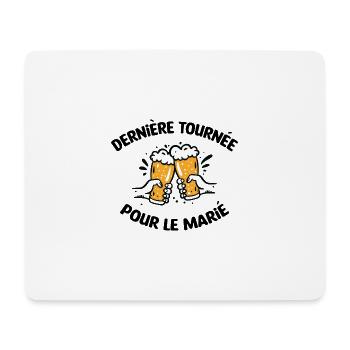 Dernière Tournée pour le marié / EVG / Mariage - Tapis de souris (format paysage) - blanc - Devant