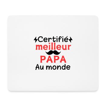 BESTER VATER DER WELT - Mousepad (Querformat) - Weiß - Vorne
