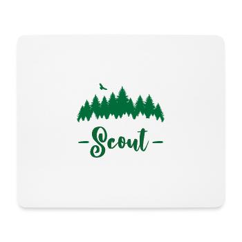 Scout / Scoutisme - Tapis de souris (format paysage) - blanc - Devant
