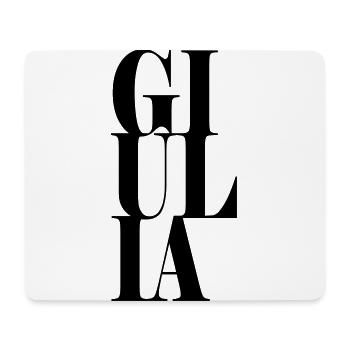 Giulia Nom Prénom Police moderne Word Art - Tapis de souris (format paysage) - blanc - Devant