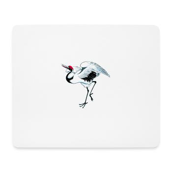 LoPi crane - Mouse Pad (horizontal) - white - Front