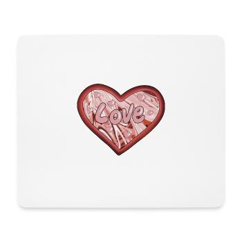 Love - Mouse Pad (horizontal) - white - Front