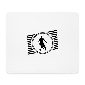 football - Tapis de souris (format paysage) - blanc - Devant