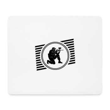 Paintball - Mousepad (Querformat) - Weiß - Vorne