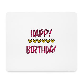 JAHRESTAG. ALLES GUTE ZUM GEBURTSTAG!. ALLES GUTE ZUM GEBURTSTAG!. - Mousepad (Querformat) - Weiß - Vorne