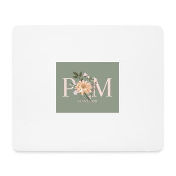 PM - Plant Mom - Mousepad (Querformat) - Weiß - Vorne