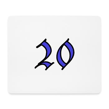 20. 20 YEARS. 20th ANNIVERSARY. 20 YEARS ANNIVERSARY. - Mouse Pad (horizontal) - white - Front
