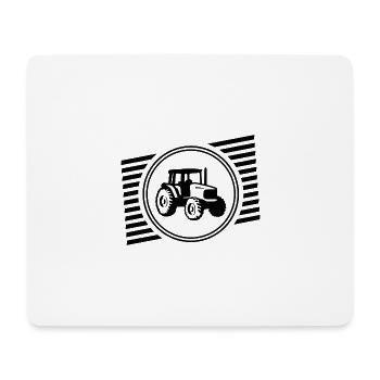 tractor - Mouse Pad (horizontal) - white - Front