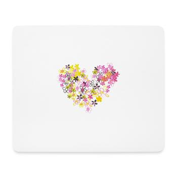 heart - Mouse Pad (horizontal) - white - Front
