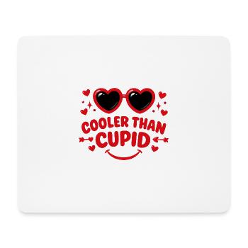Plus Cool que Cupidon Cœurs Rétro - Tapis de souris (format paysage) - blanc - Devant
