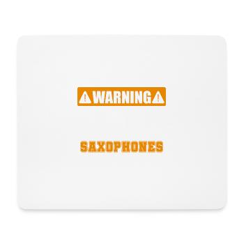 Saxophone accessories funny - Mouse Pad (horizontal) - white - Front