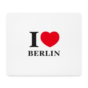 I Love Berlin - Mousepad (Querformat) - Weiß - Vorne