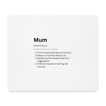 mom - Mouse Pad (horizontal) - white - Front