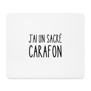 j'ai un sacré carafon - Tapis de souris (format paysage) - blanc - Devant