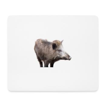 Wild boar Wild boar Pig Sow Pigs - Mouse Pad (horizontal) - white - Front