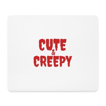 Spukhafte Karikatur Kreatur Illustration - Mousepad (Querformat) - Weiß - Vorne