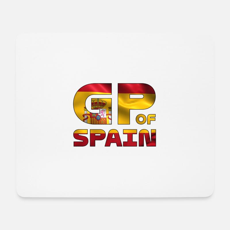 spain_gp - Tapis de souris (format paysage) - blanc