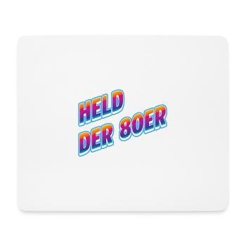 Held der 80er Neon-Retro - Mousepad (Querformat) - Weiß - Vorne