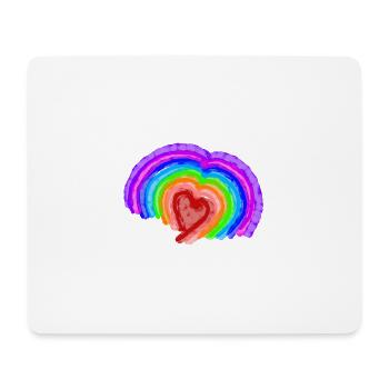 Regenbogen Farben des stolzes - Mousepad (Querformat) - Weiß - Vorne