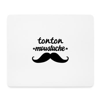 tonton moustache - Tapis de souris (format paysage) - blanc - Devant