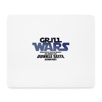 Grill Wars Grillen Grillmeister Hobby - Mousepad (Querformat) - Weiß - Vorne