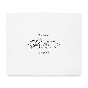 Village Enfant / Vie à la ferme - Tapis de souris (format paysage) - blanc - Devant