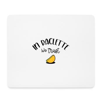 In Raclette We Trust - Mouse Pad (horizontal) - white - Front