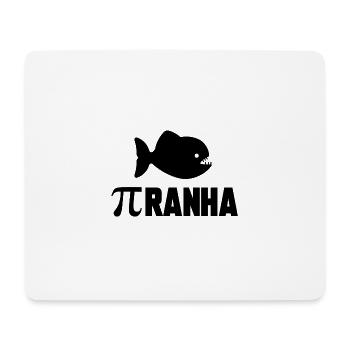 piranha - Tapis de souris (format paysage) - blanc - Devant