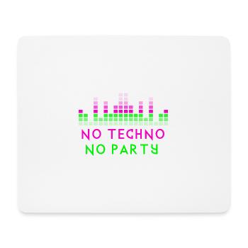 Pas de citation techno - Tapis de souris (format paysage) - blanc - Devant