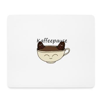 Kaffeepause - Mousepad (Querformat) - Weiß - Vorne