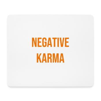 Negative Karma T-Shirt - Tapis de souris (format paysage) - blanc - Devant