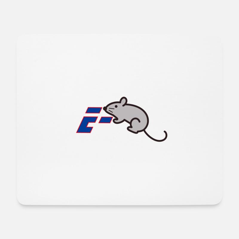 Eine I-Maus auf einem Teppich! - Mousepad (Querformat) - Weiß
