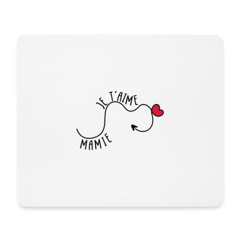 Mamie je t'aime ! - Tapis de souris (format paysage) - blanc - Devant