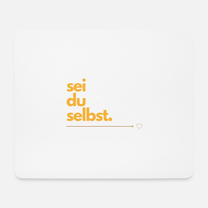 sei du selbst - Mousepad (Querformat) - Weiß