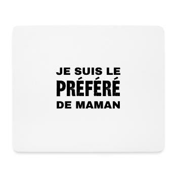 je suis le préféré de maman - Tapis de souris (format paysage) - blanc - Devant