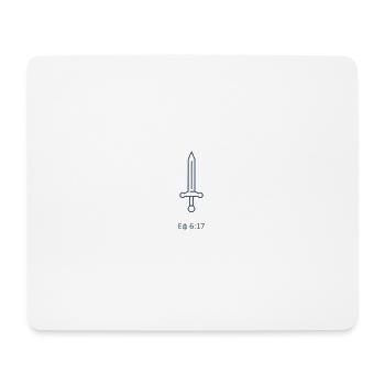 Ephesians 6:17: Take the sword of the Spirit! - Mousepad (Querformat) - Weiß - Vorne
