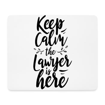 Reste tranquille L’avocat Est ici juriste - Tapis de souris (format paysage) - blanc - Devant